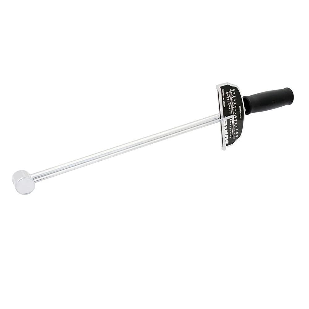 Torquímetro de aguja una escala dual cuadro de 1/2", 0-140 ft-lb Surtek 107100, foto 1 de 3