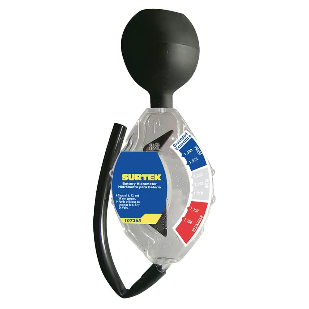 Hidrómetro para batería, capacidad 1100 - 1300 g/cm2 Surtek 107365, foto 1 de 3
