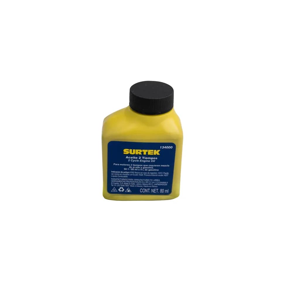 Aceite semi sintético dos tiempos, 80 ml Surtek 134000, foto 1 de 4