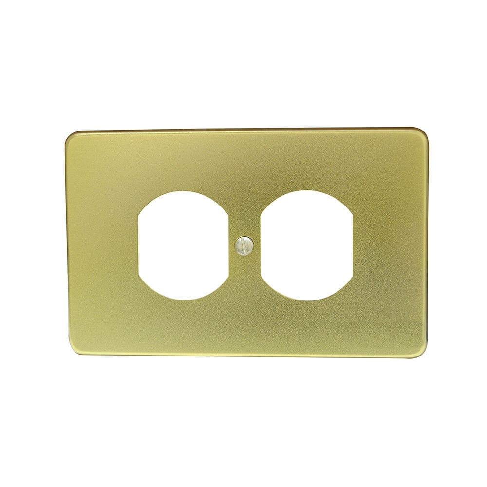 Placa doble de aluminio, línea estándar, color oro Surtek 136607, foto 1 de 1