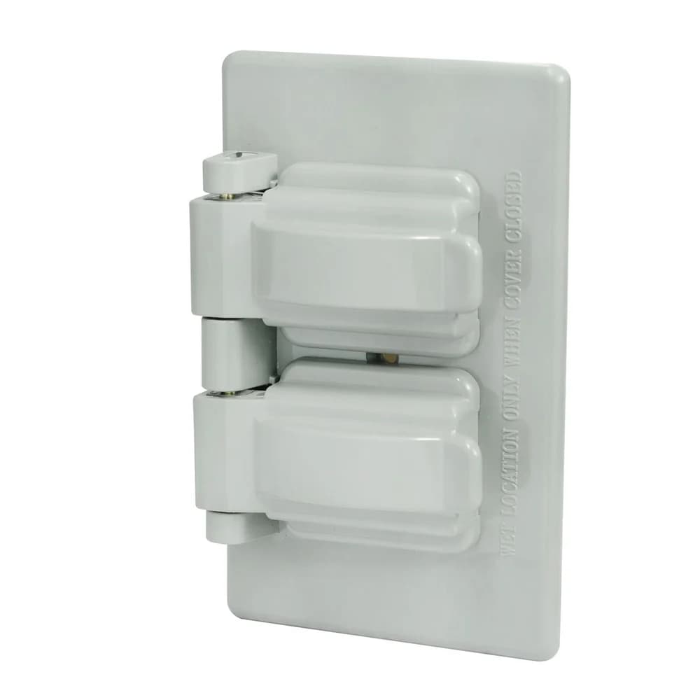 Placa doble plástica para intemperie, línea estándar, color gris Surtek 136612, foto 1 de 1