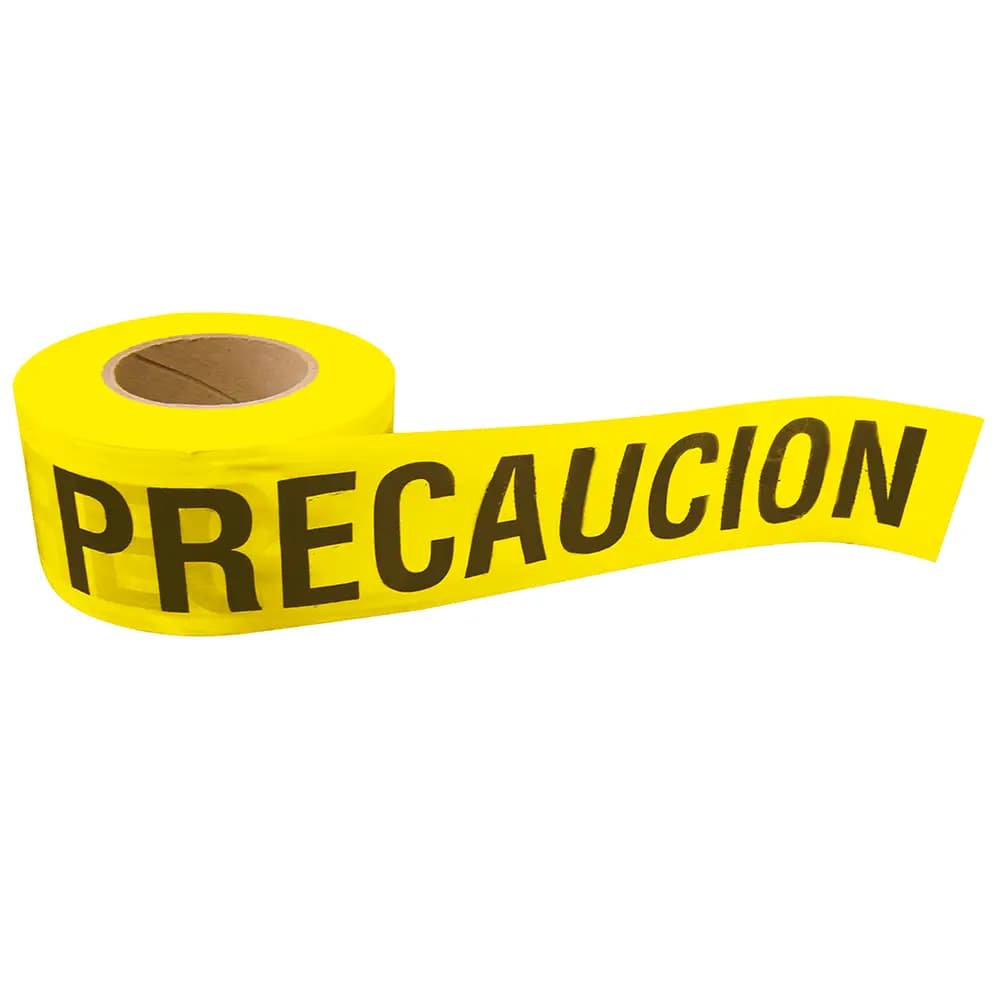 Cinta para barricada "PRECAUCION" ancho 3" de 100 m Surtek 137297, foto 1 de 2