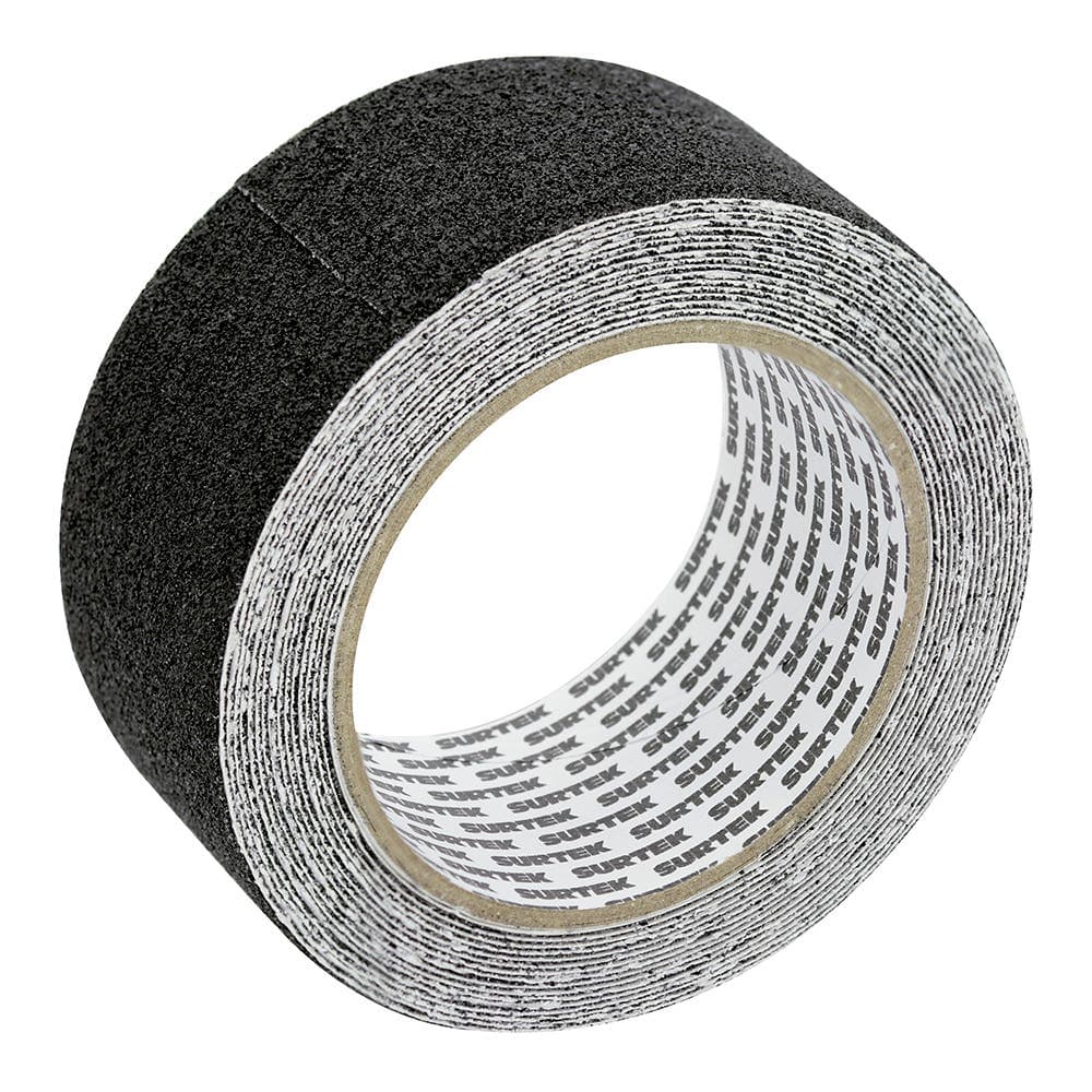 Cinta antiderrapante ancho 48 mm de 5 m, color negro Surtek 137367