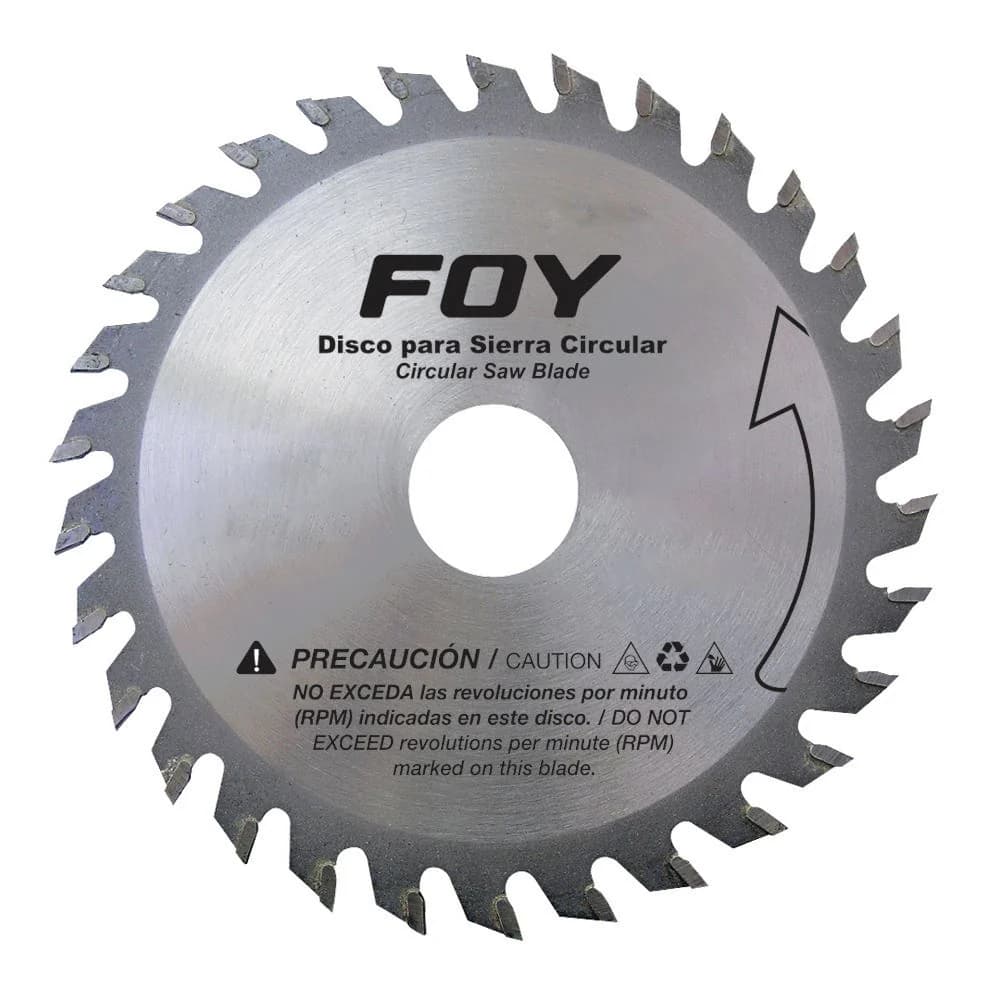 Disco para sierra circular para corte madera 30 dientes, 4" Foy 143550, foto 1 de 2
