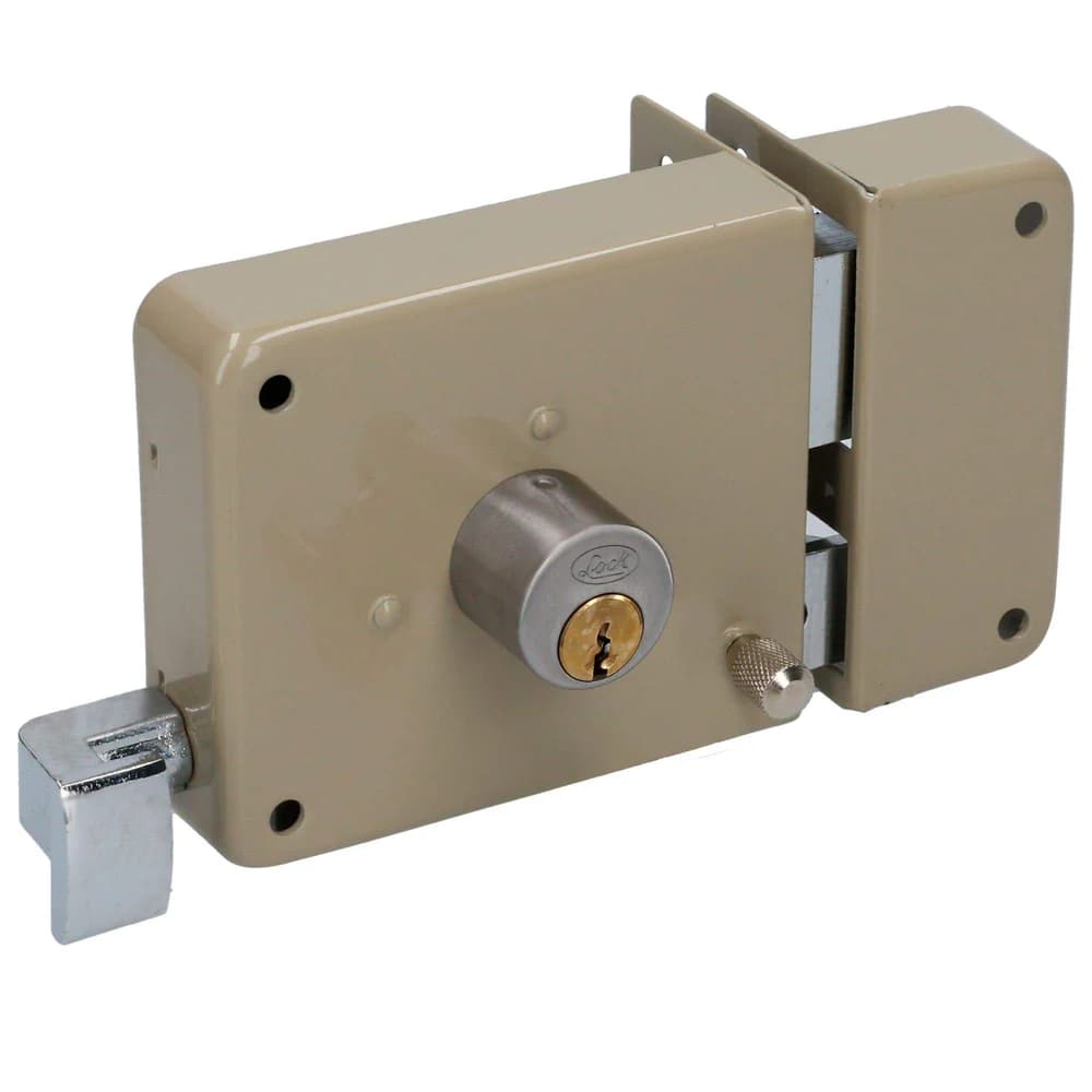 Cerradura de sobreponer función instala fácil, derecha, llave estándar, blíster Lock 16CS, foto 1 de 4