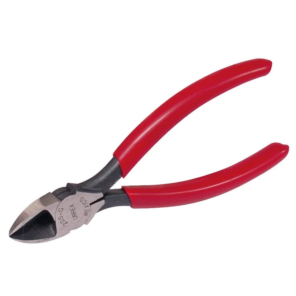 Pinza para electricista con mango rubber grip con punta larga y resorte corte lat 6-5/8" Urrea 206G, foto 1 de 4