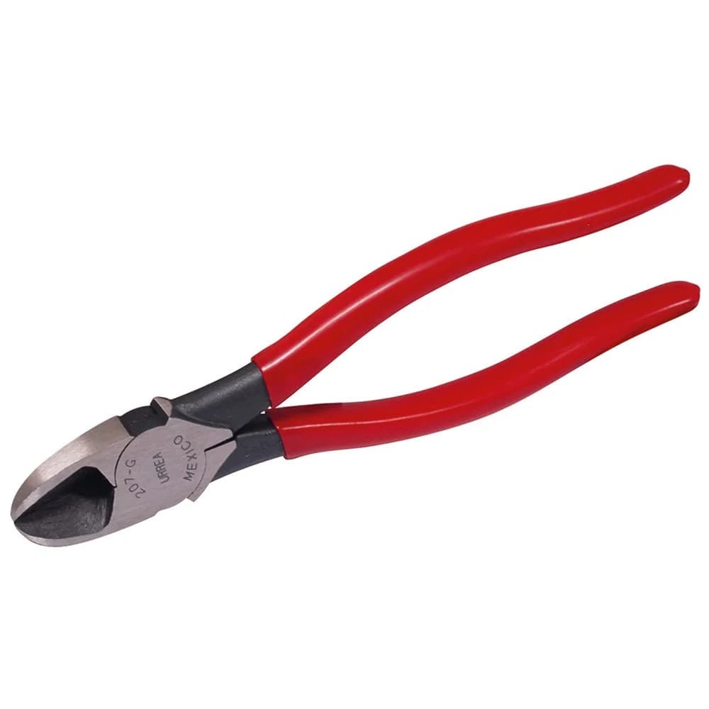 Pinza para electricista con mango rubber grip alta palanca corte diagonal de 7-3/4" Urrea 207G, foto 1 de 3
