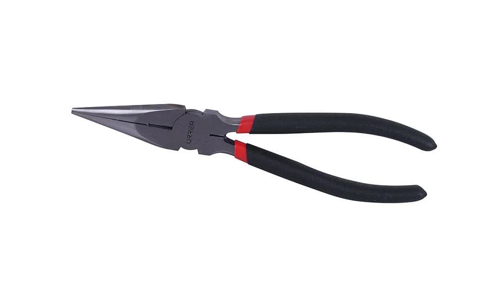 Pinza para electricista con mango rubber grip punta conica corte lateral de 8-9/16" Urrea 2292GI, foto 1 de 4