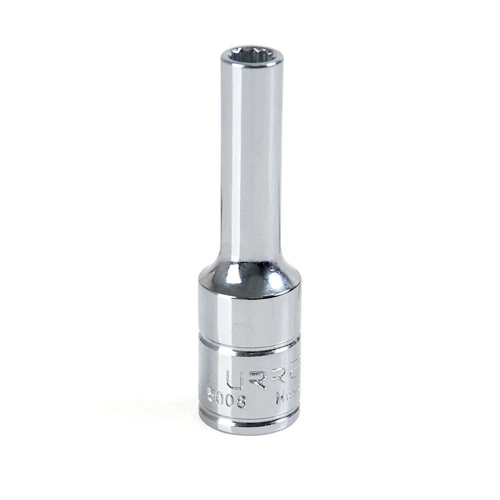 Dado largo cuadro de 3/8", 12 puntas, en pulgadas, 1/4" Urrea 5008, foto 1 de 3