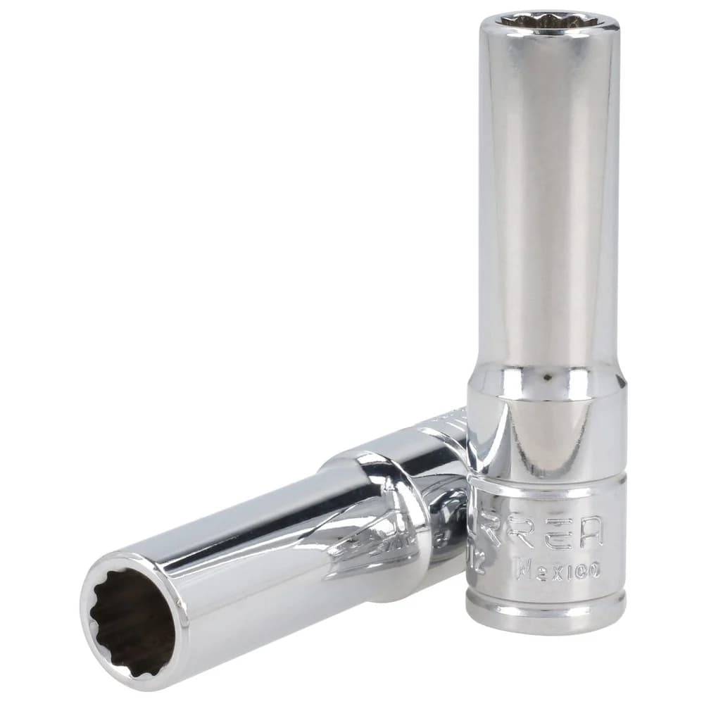 Dado largo cuadro de 3/8", 12 puntas, en pulgadas, 3/8" Urrea 5012, foto 1 de 4