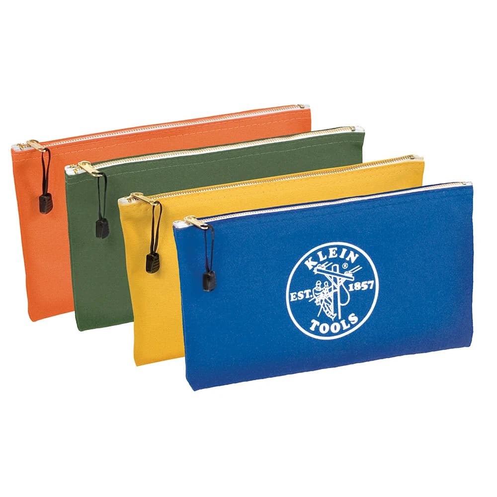 Juego de 4 bolsas de lona con cremallera Klein Tools 5140