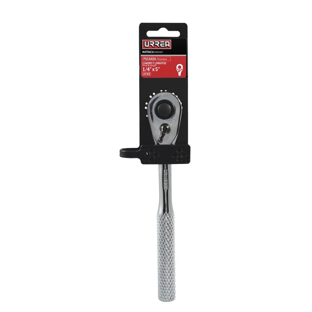 Matraca reversible cromada, quick release, para dado cuadro de 3/8" Urrea 5249I, foto 1 de 2