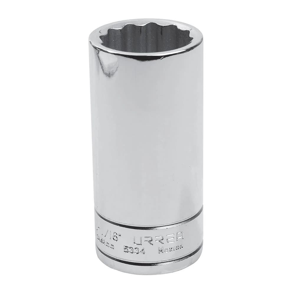 Dado largo cuadro de 1/2", 12 puntas, en pulgadas, 1-1/16" Urrea 5334, foto 1 de 3