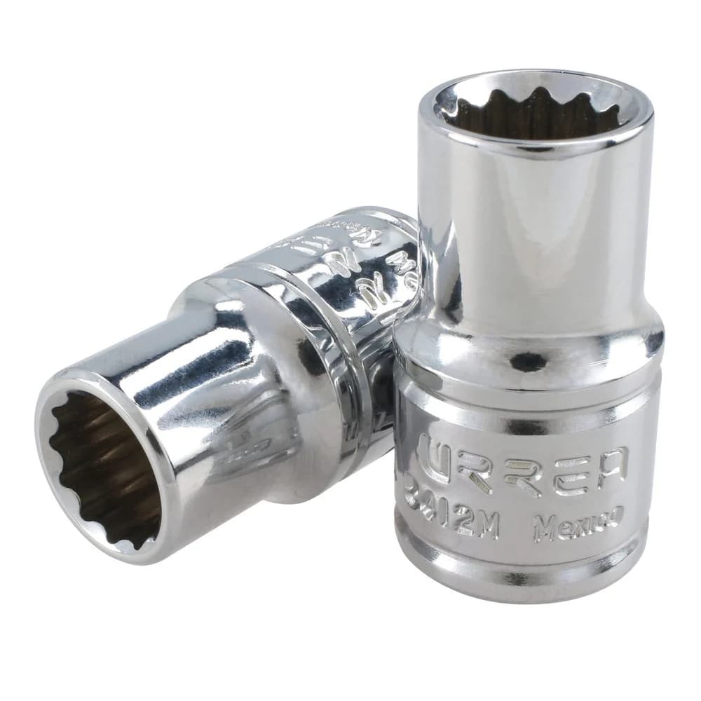 Dado cuadro de 1/2", 12 puntas, métrico, 10 mm Urrea 5410M