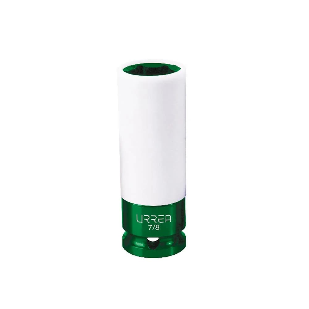 Dado de impacto en pulgadas cuadro de 1/2" con protección nylamid 7/8" Urrea 7328P, foto 1 de 2