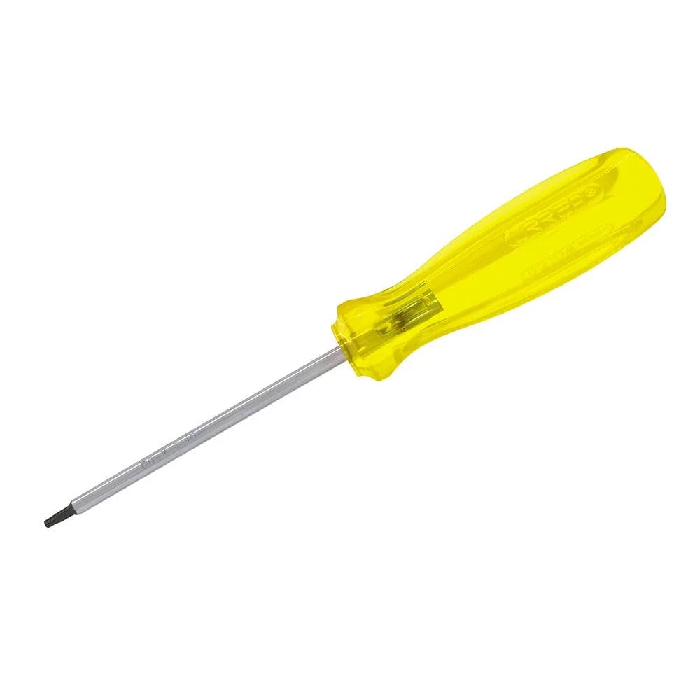 Destornillador con mango ámbar, punta torx barra redonda T15 x 4" Urrea 9315W