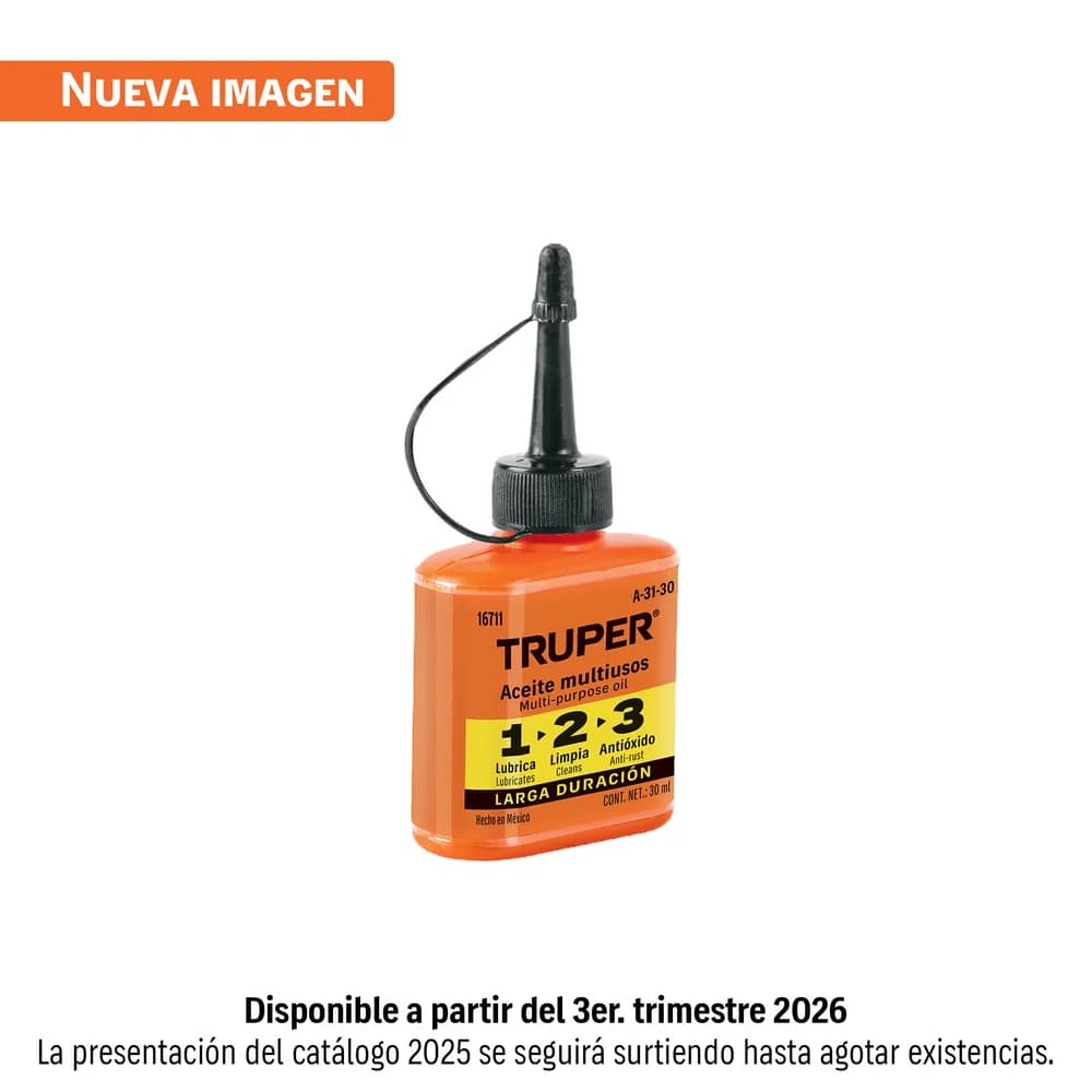 Aceite multiusos, 30ml (1oz) Truper A-31-30, foto 1 de 1
