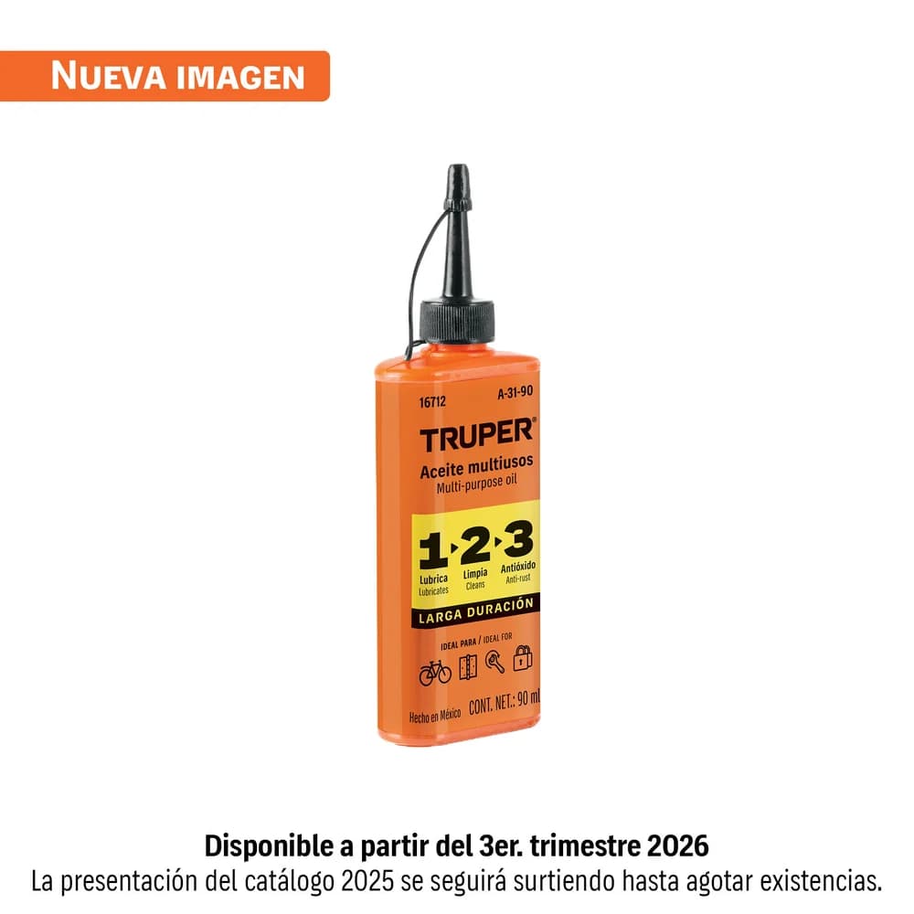 Aceite multiusos, 90ml (3oz) Truper A-31-90, foto 1 de 1