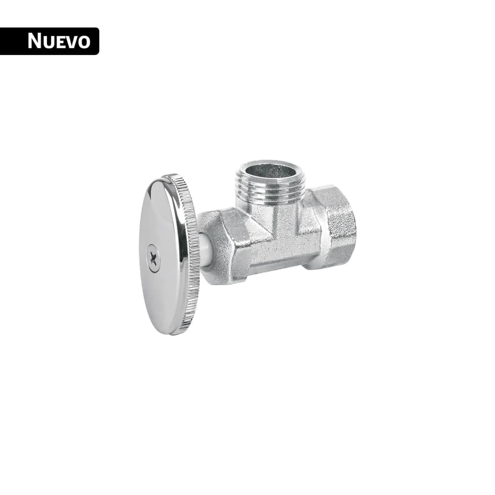 Llave angular 1/2", multivuelta, roscable, BASIC Foset ANG-02P, foto 1 de 1