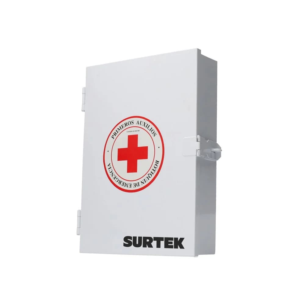 Botiquín de primeros auxilios de lámina con pintura electro estática Surtek BPA01