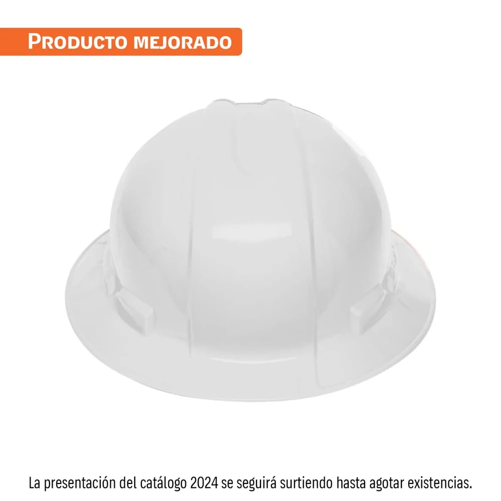 Casco de seguridad ala ancha, blanco Truper CAS-BX