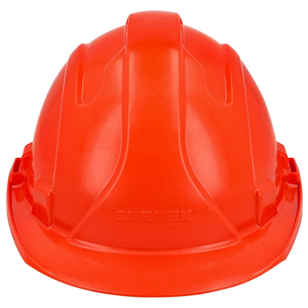 Casco de seguridad con ajuste de intervalos de 4 puntos, clase E, tipo 1, color naranja Surtek CASN