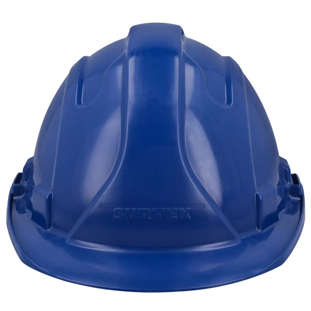 Casco de seguridad con ajuste de intervalos de 4 puntos, clase E, tipo 1, color azul Surtek CASZ