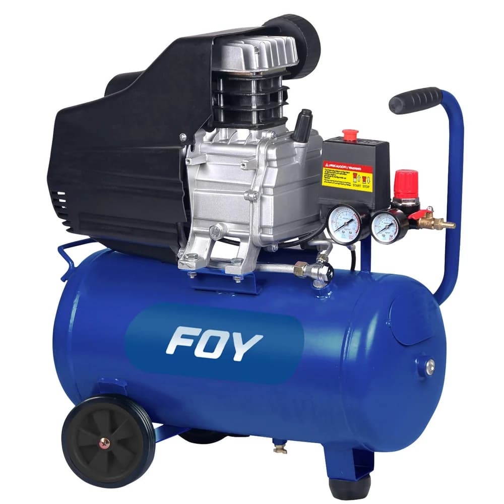 Compresor de aire eléctrico lubricado 25 Lt, 2 HP, 120 V Foy CMP325