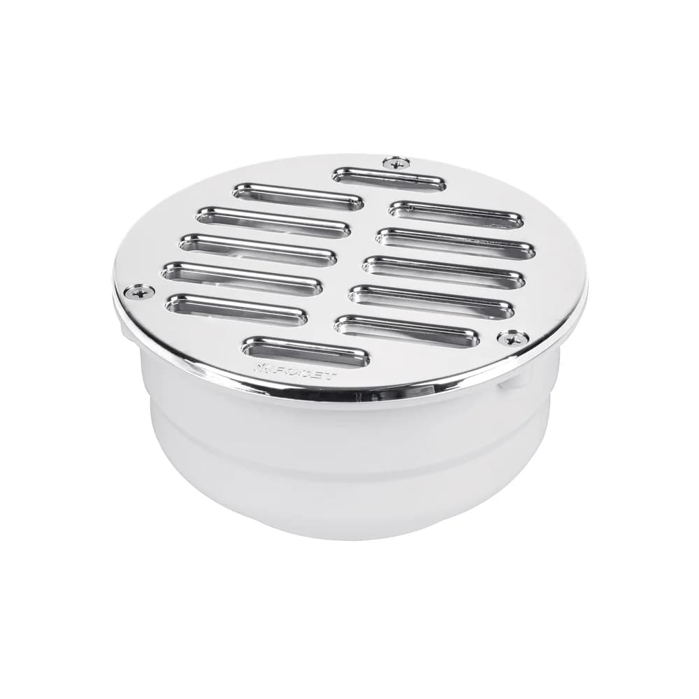 Coladera 5" universal,ABS,rejilla cromada 3 tornillos Foset COL-52, foto 1 de 1
