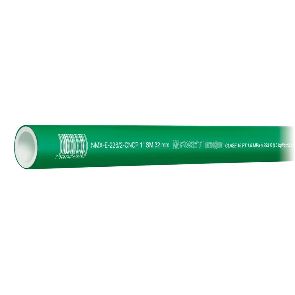 Tubo de 32mm (1") PPR hidráulico, 4m, 1.4kg Foset CV-003, foto 1 de 1