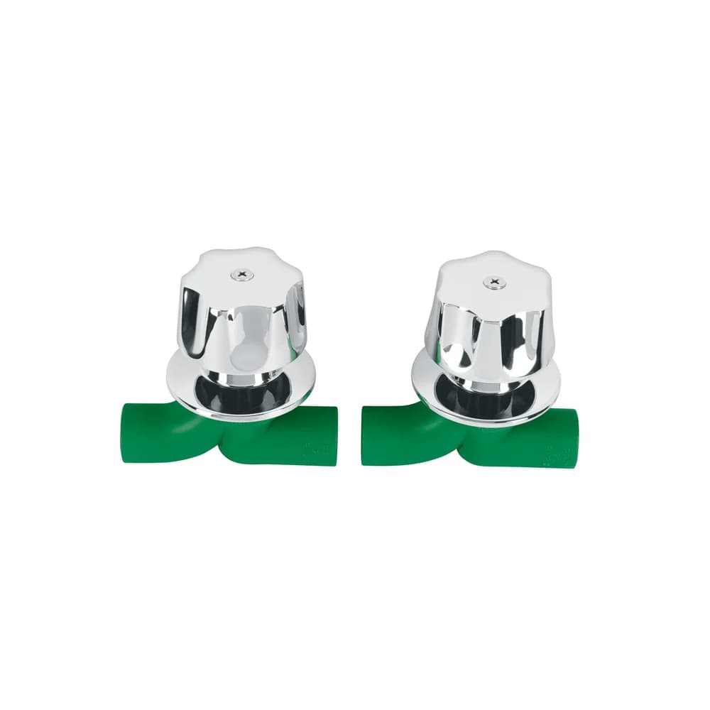 Juego de 2 llaves de empotrar PPR 1/2" con manerales Foset CV-052, foto 1 de 1