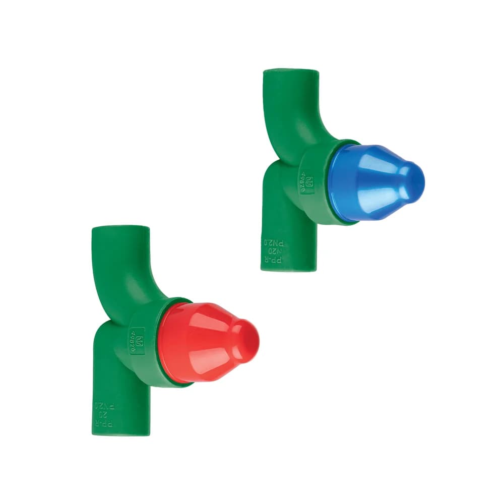 Juego de 2 llaves de empotrar PPR 1/2" sin manerales Foset CV-052S