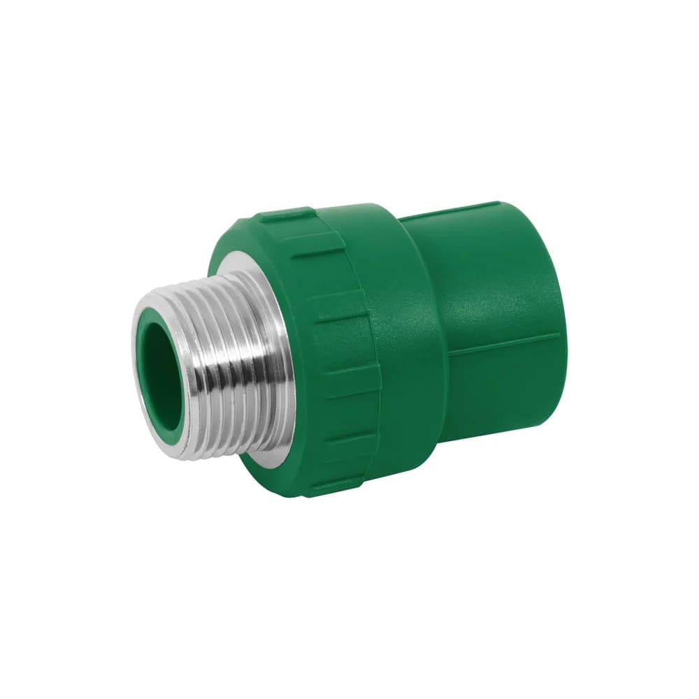 Adaptador PPR 1" macho con inserto metálico Foset CV-613