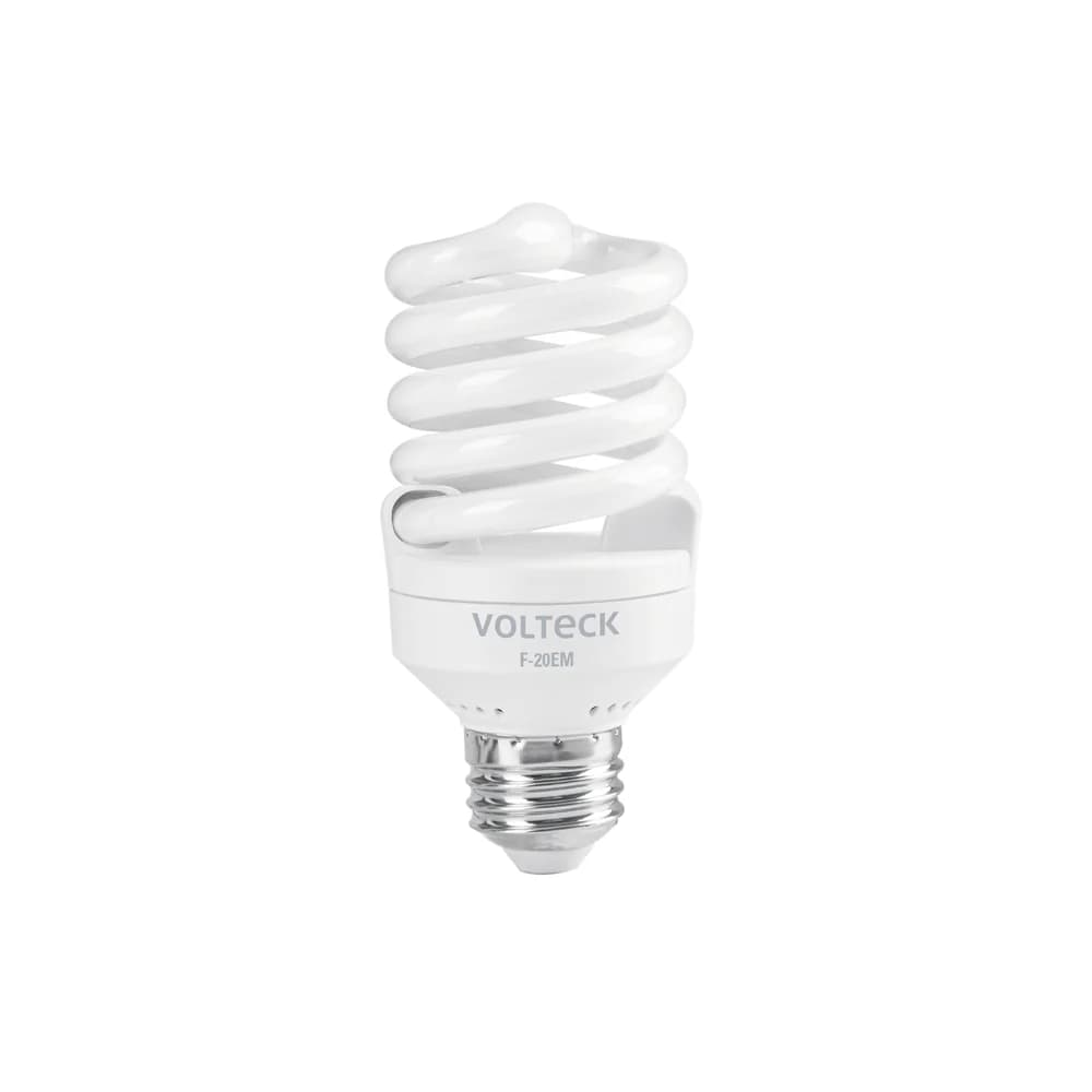 Lámpara espiral mini T2 20 W luz de día en blíster Volteck F-20EM