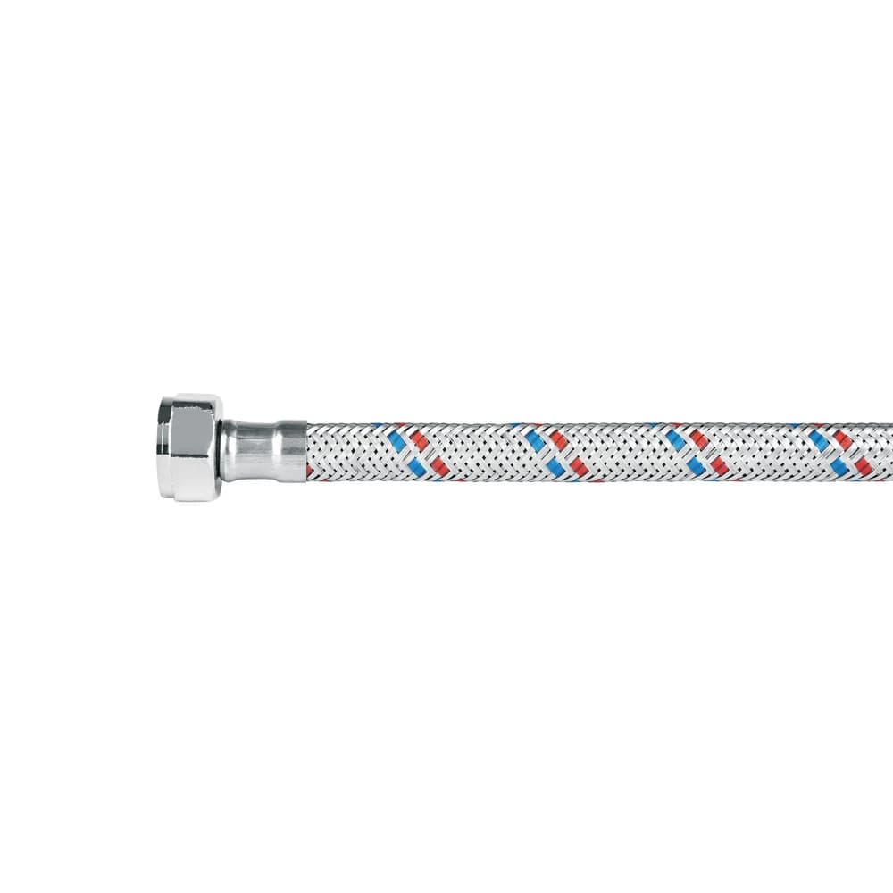 Manguera lavabo/fregadero, aluminio, 1/2"x1/2",55 cm, BASIC Foset FFR-55P, foto 1 de 1