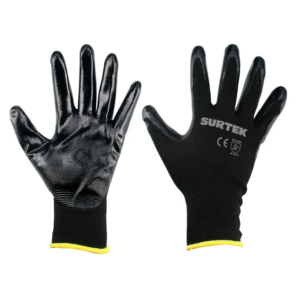 Guantes de nailon con recubrimiento de nitrilo G Surtek GNNG, foto 1 de 2