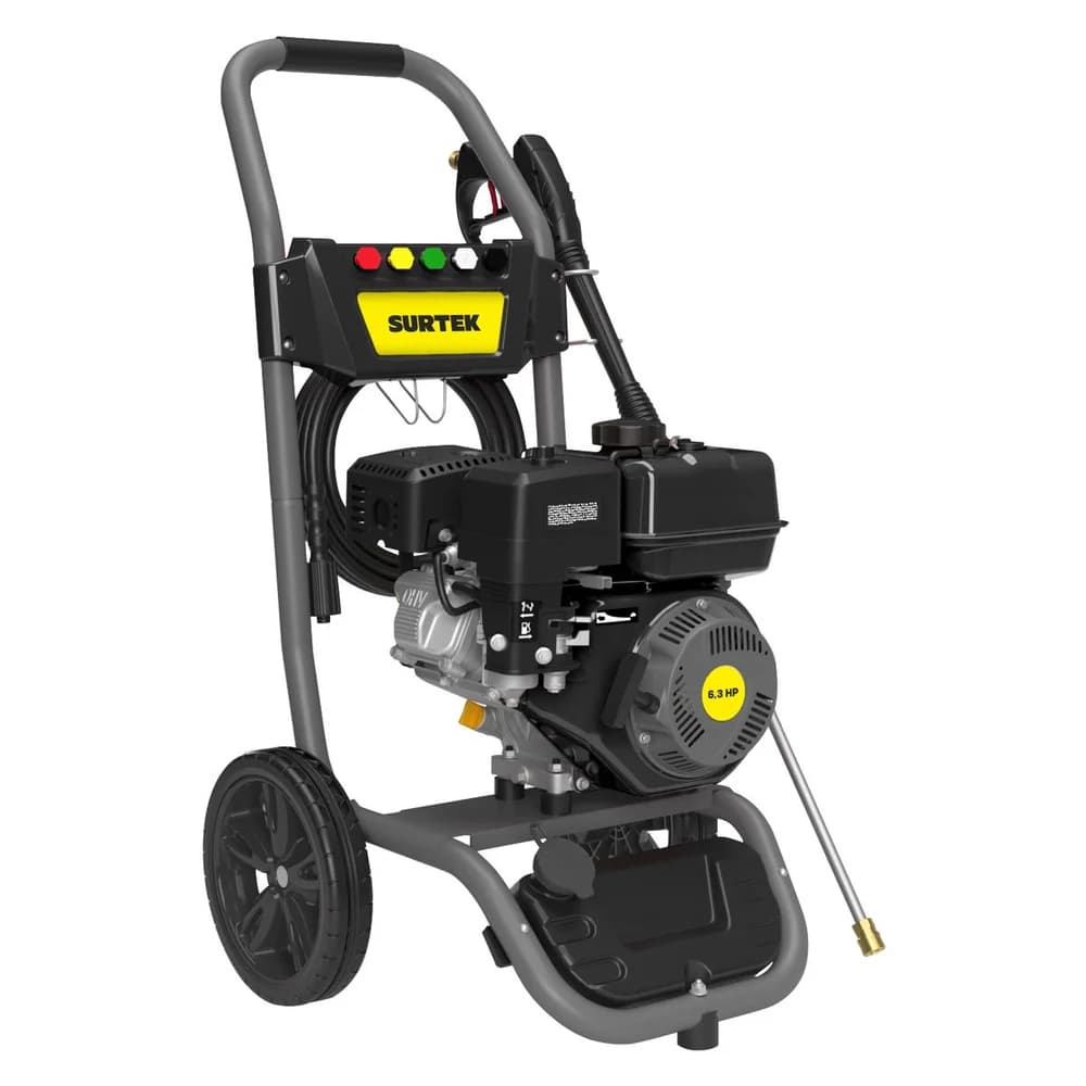 Hidrolavadora a gasolina 6.3 HP 3400 PSI, 9.8 Lt por minuto Surtek HG763