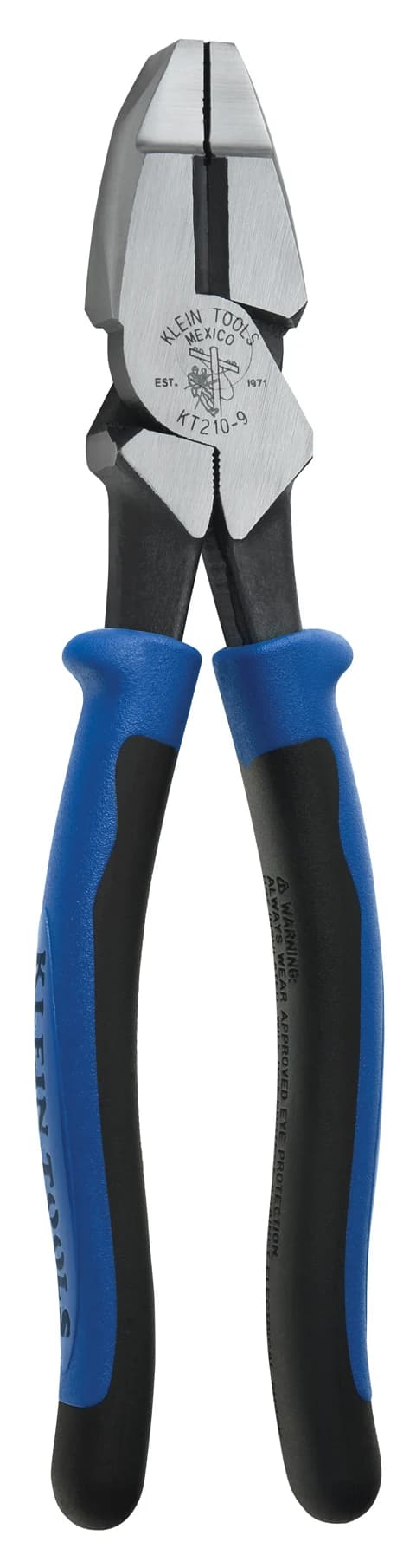Pinza de electricista alta palanca 8" con corte lateral Klein Tools KT210-8