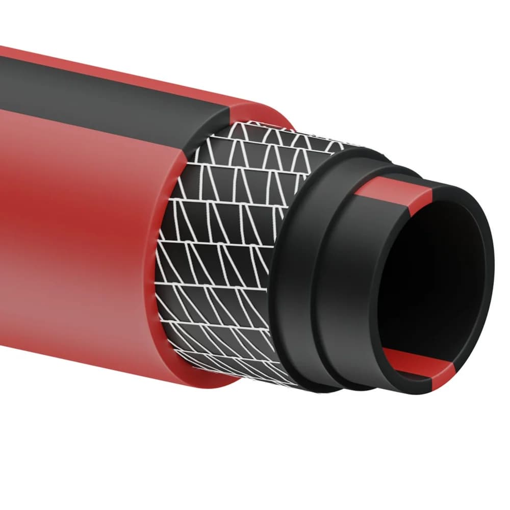 Manguera para jardín de 6 capas reforzada con conector metálico robusto 5/8", 25 m Urrea MU58R25