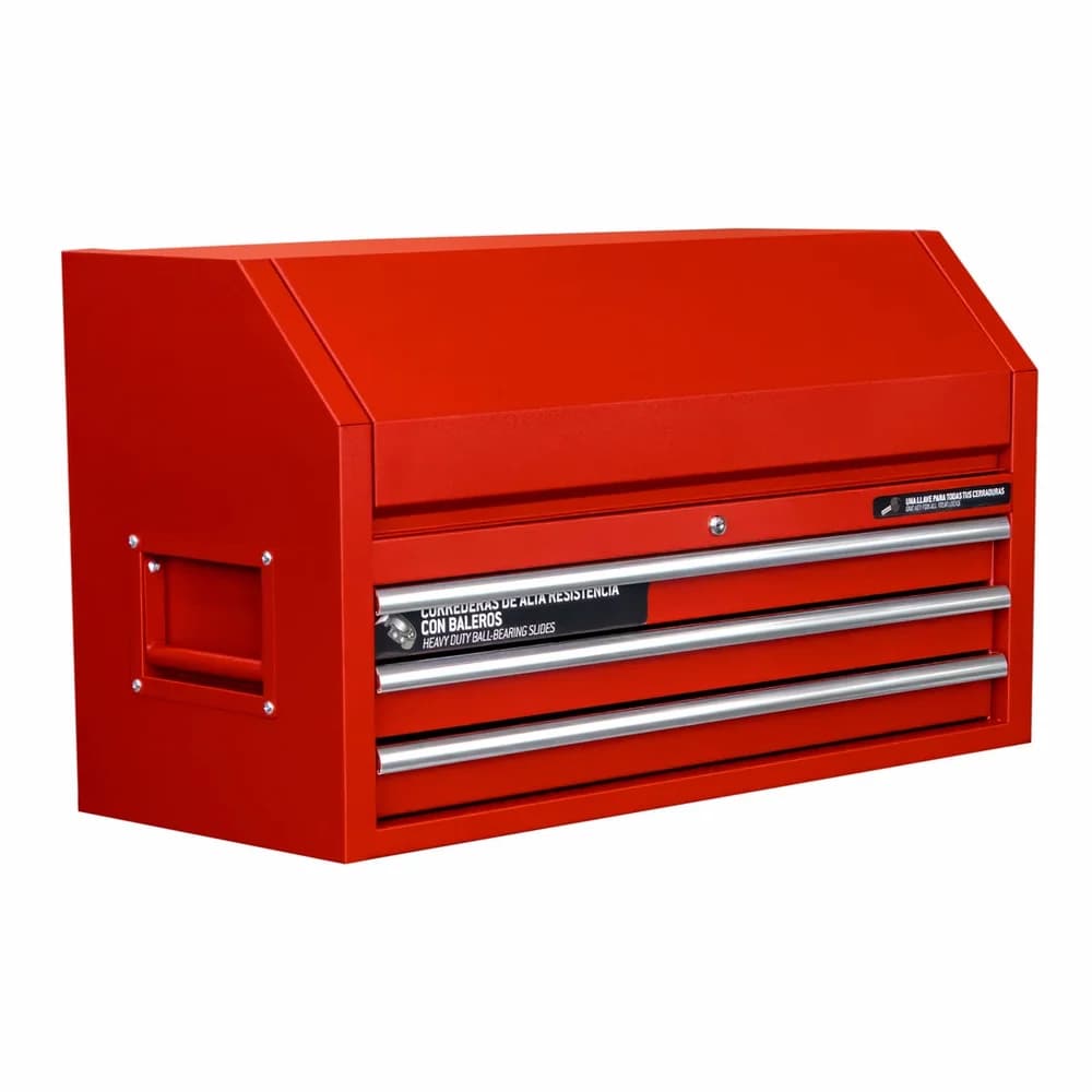 Gabinete superior 3 gavetas color rojo serie P 41" Urrea P41S3, foto 1 de 4