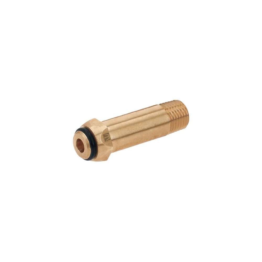 Punta pol de latón 1/4" x 5 cm, de rosca con O-ring Foset POL-6RE, foto 1 de 1