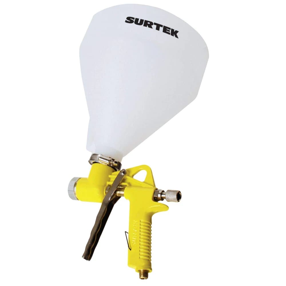 Pistola para pintar texturizados con alimentacion de gravedad, capacidad 5000 ml, 72 PSI Surtek PTX1, foto 1 de 4