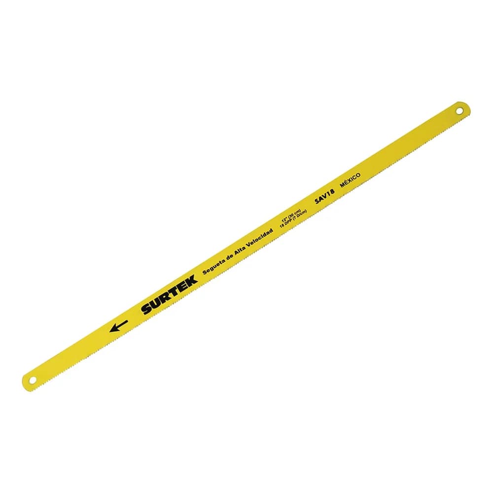 Segueta de acero alta velocidad 12", 18 DPP, 10 piezas Surtek SAV18, foto 1 de 3