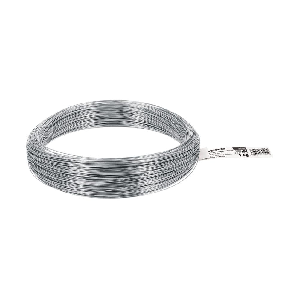 Rollo de 1 kg alambre galvanizado, calibre 20, FIERO, foto 1 de 4