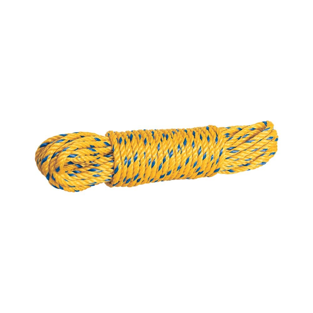 Madeja de cuerda amarilla de polipropileno 6mm, 15m, FIERO, foto 1 de 4
