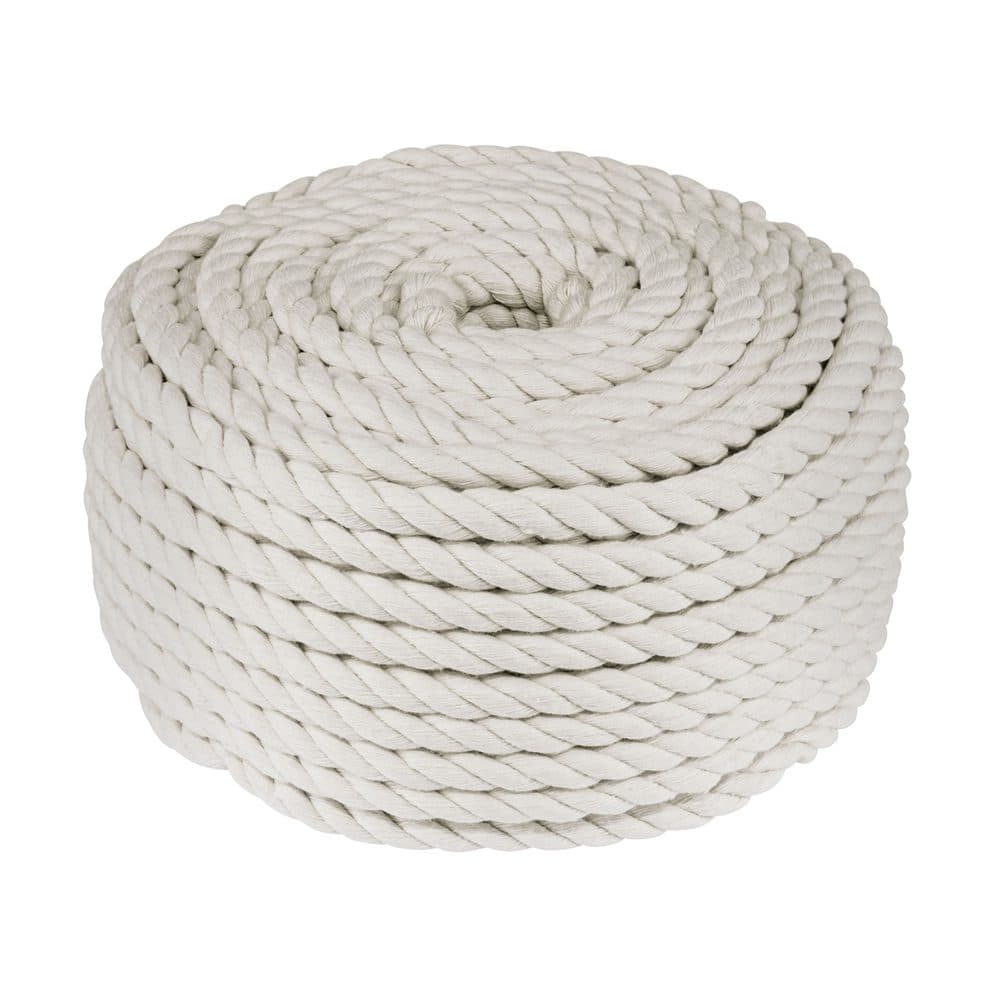 Piola de algodón de 10 mm, rollo, natural, 1 kg, FIERO, foto 1 de 4