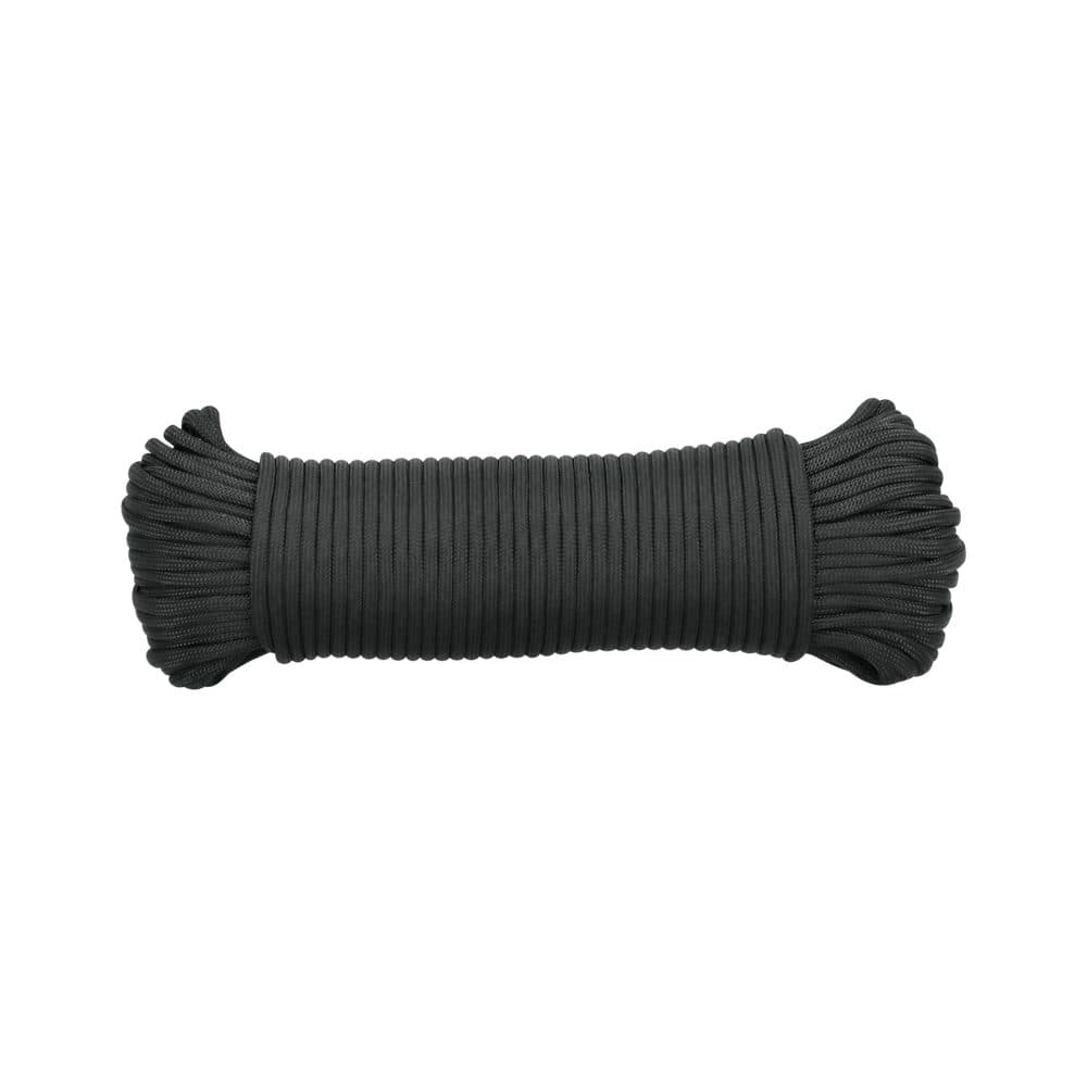 Piola de nylon paracord de 4mm x 30m negro, madeja, FIERO, foto 1 de 4