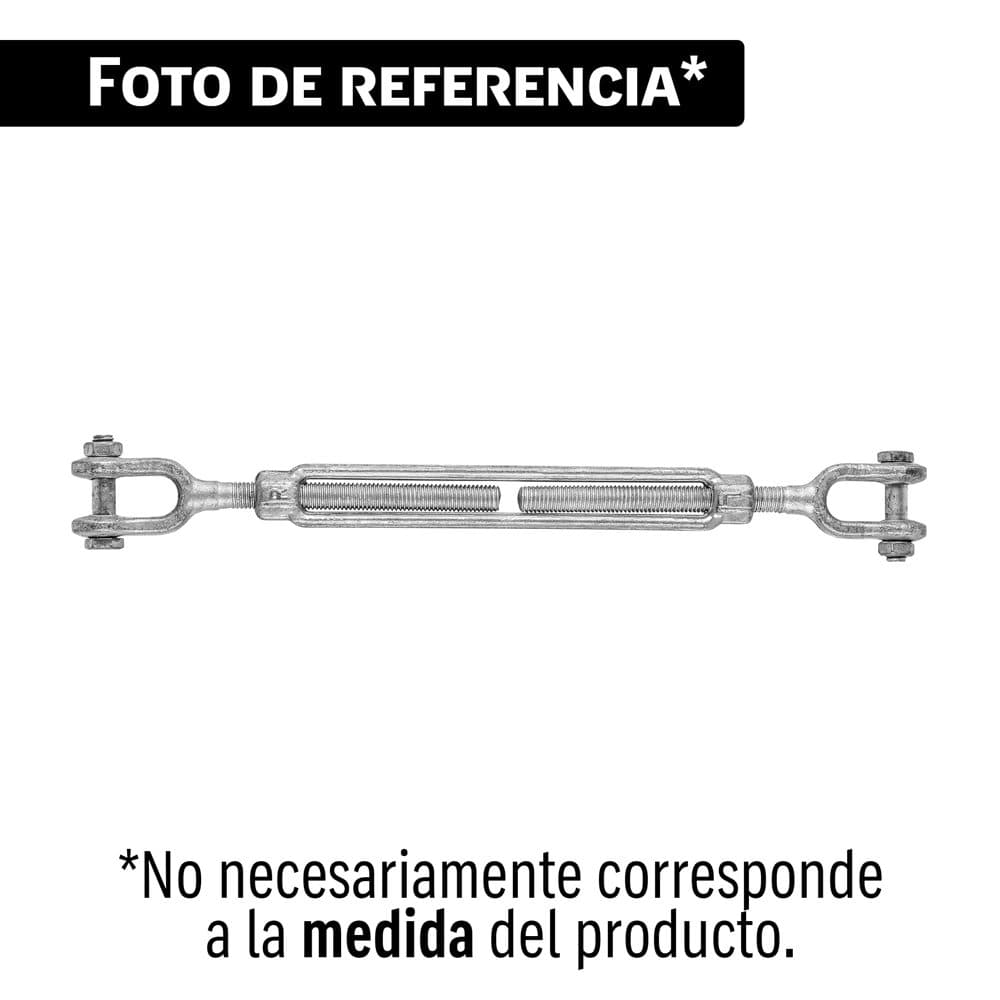 Tensor forjado 3/4" quijada - quijada, galvanizado, FIERO, foto 1 de 4