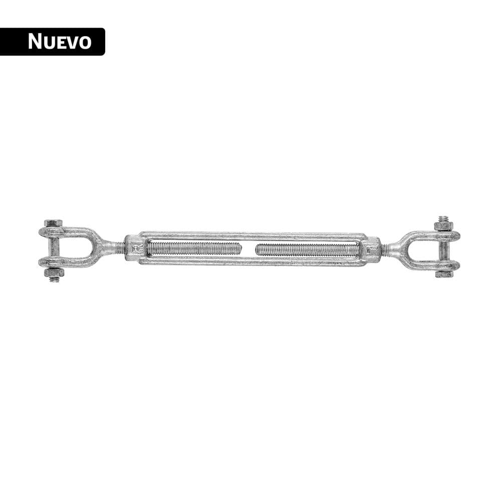 Tensor forjado 3/8" quijada - quijada, galvanizado, FIERO, foto 1 de 4