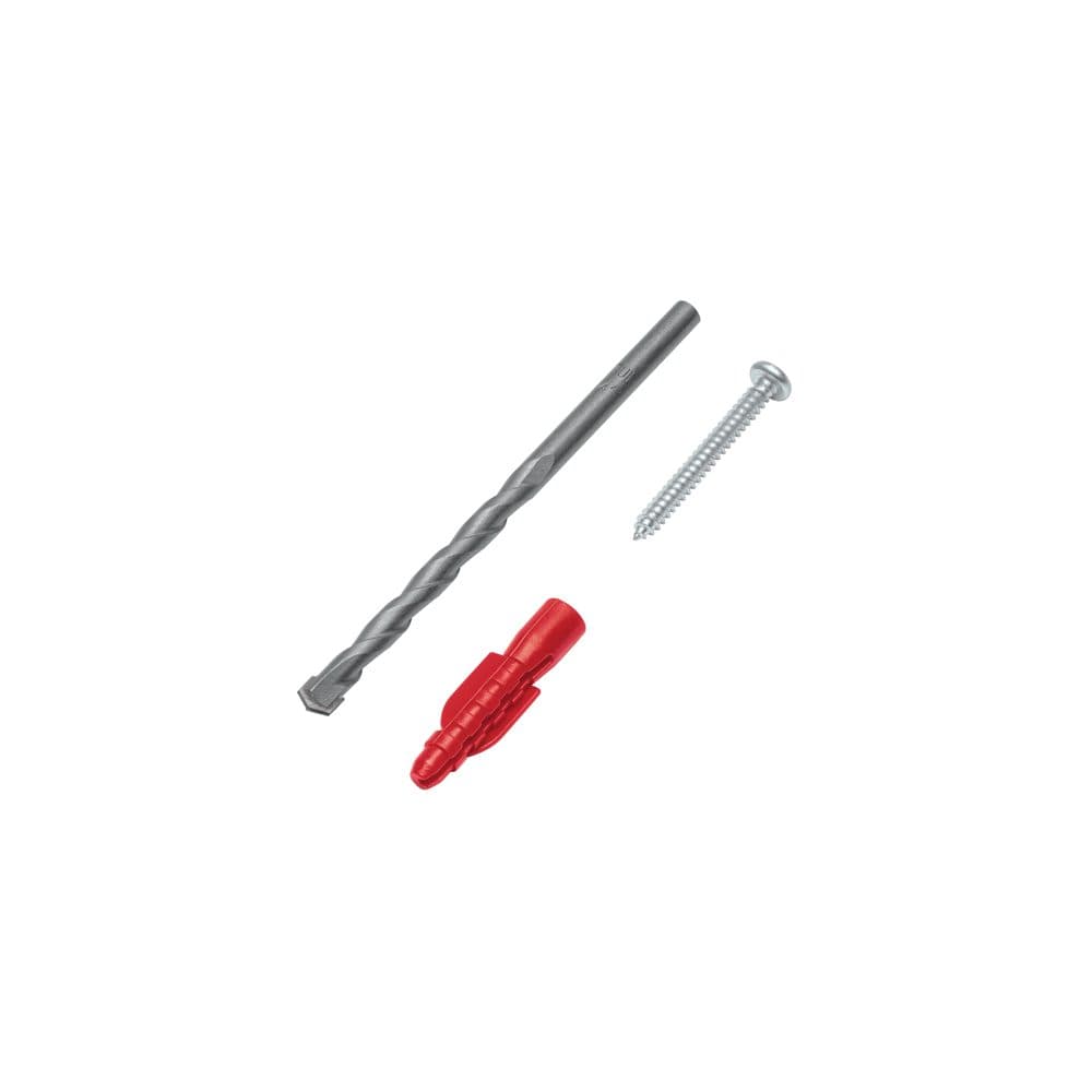 Kit de 20 taquetes 1/4" con pijas #8 y 1 broca 1/4", FIERO, foto 1 de 4